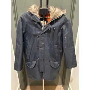 Vintage Wetha-Guard The A Line By Academy Hooded Winter Parka Men’s Size Small